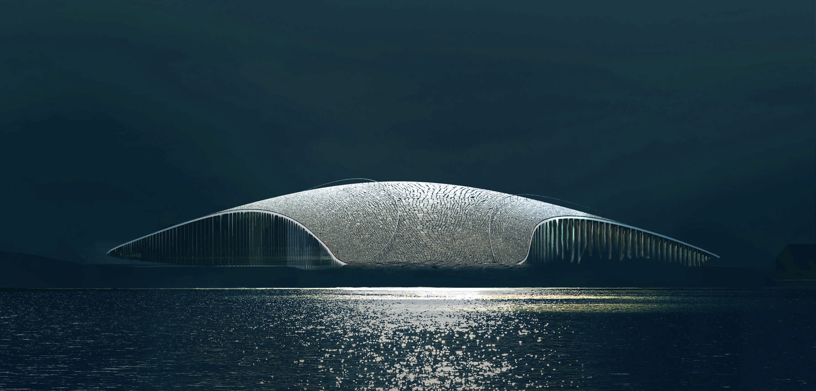 Rendering of the Whale Building